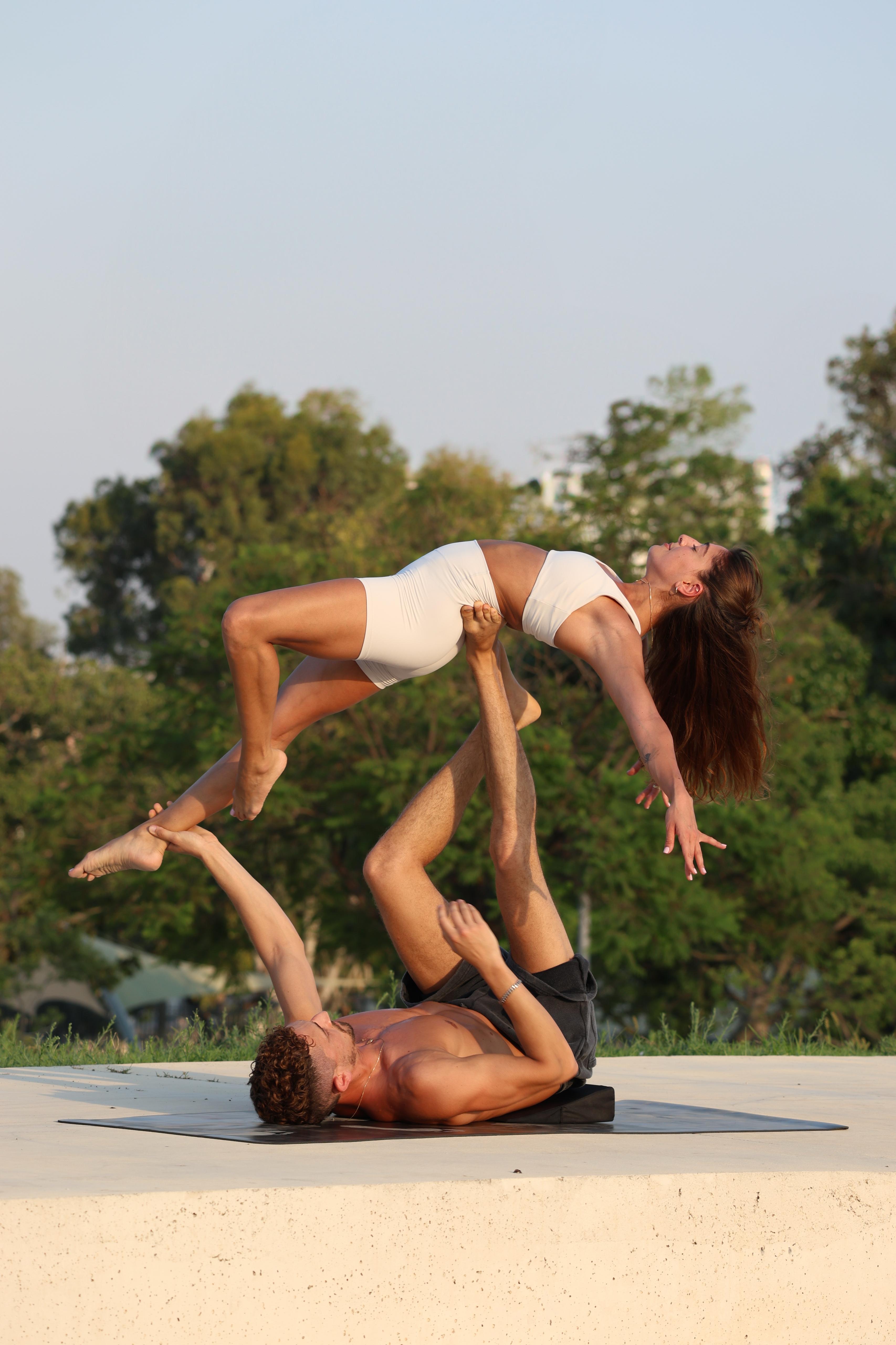 AcroYoga joyful group moment